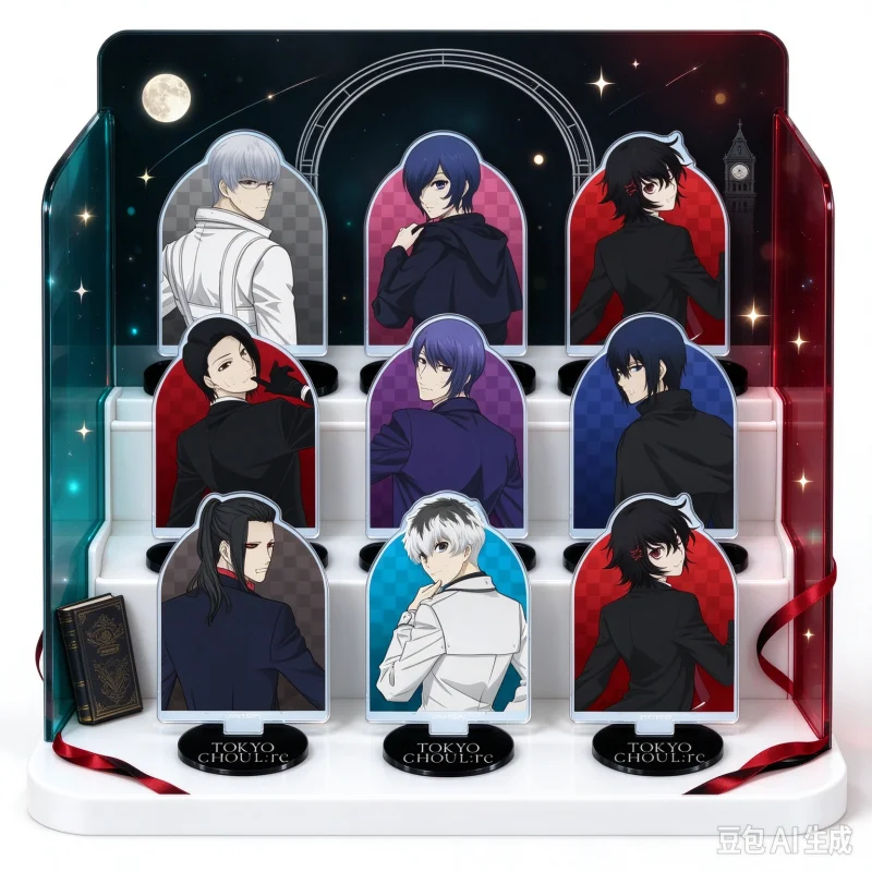 Tokyo Ghoul Peripherals Acrylic Standee Clear Vivid Print With Base Tabletop Decoration Collectible Souvenir Keychain