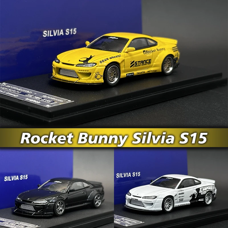 

SW 1:64 Rocket Bunny S15 Silvia Diecast Diorama Car Model Collection Miniature Street Warrior