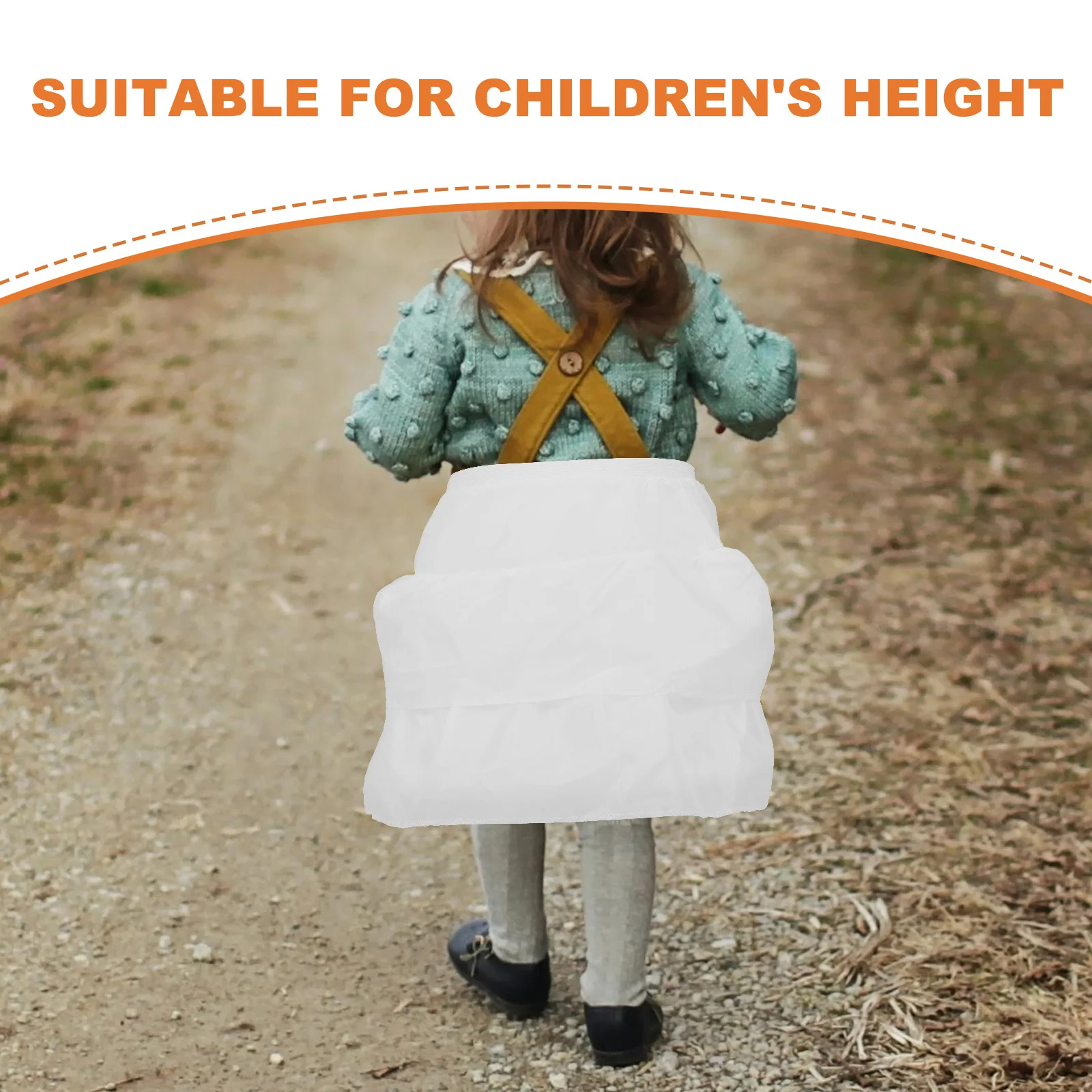 

Petticoat Underskirt for Girls Double Layer Lightweight Gauze Comfortable Underskirt Elegant Puff Short Party Skirt