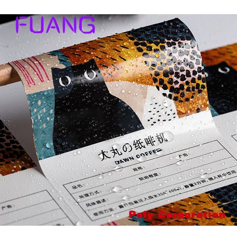PVC Label Printing, Cosmetic Packing Sticker, Waterproof, Adhesive, Fancy Custom, Skin Care