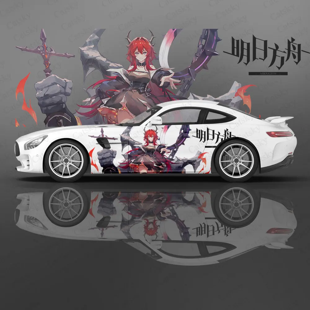 

Surtr (Arknights) Anime Car Decal Flower Vinyl Car Stickers SUV Side Graphics Decals, Universal Size, Vehicle Body-Decals