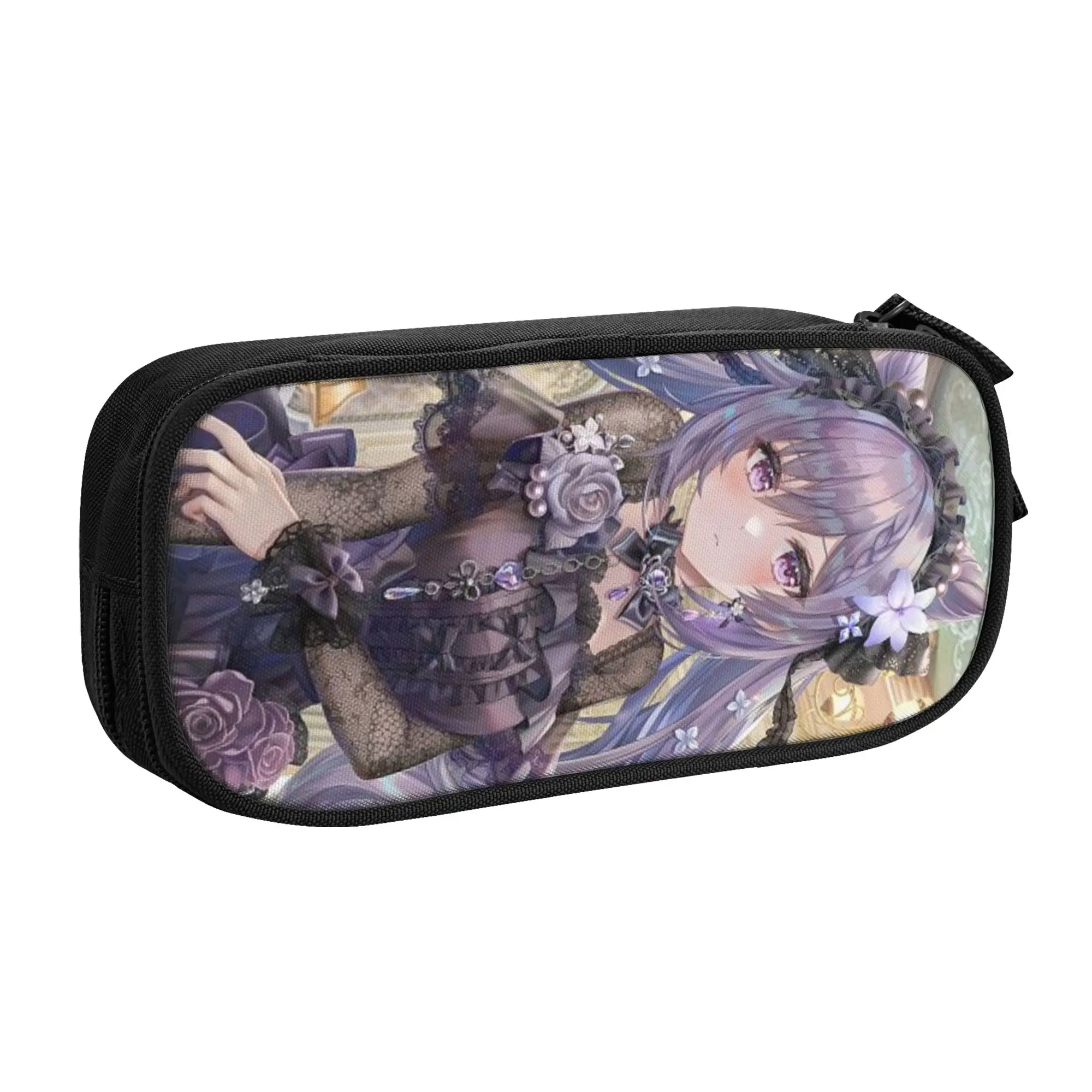 Anime Genshin Impact Pencil Case for Boys Girls Big Capacity Manga Kawaii  Pen Box Bag School Accessories