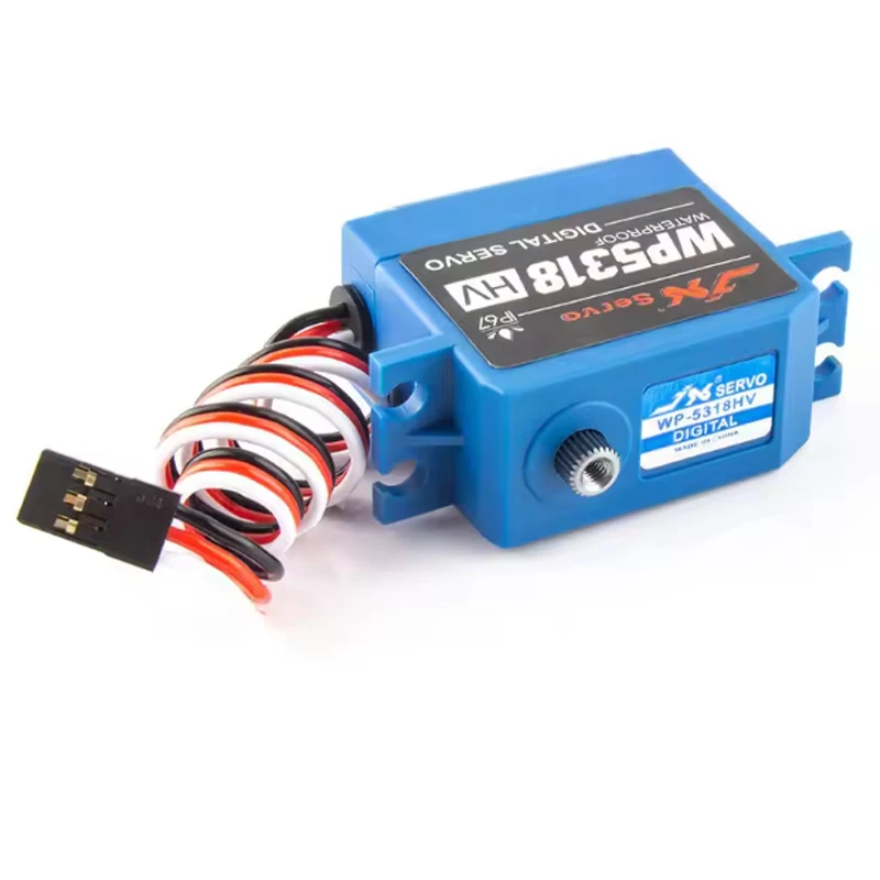 JX Servo WP5318HV Digital Servo - 18KG Torque, Waterproof, Metal Gear (25T), for RC Cars, Boats, Crawlers (TRX-4) & Robotics