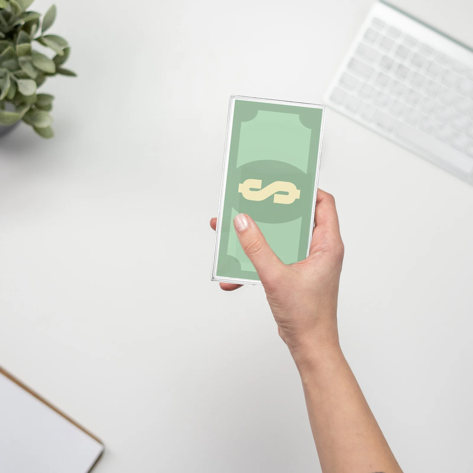 10pcs Paper Money Box Transparent Banknote Case Premium Plastic Organizer For Stamps Documents Commemorative