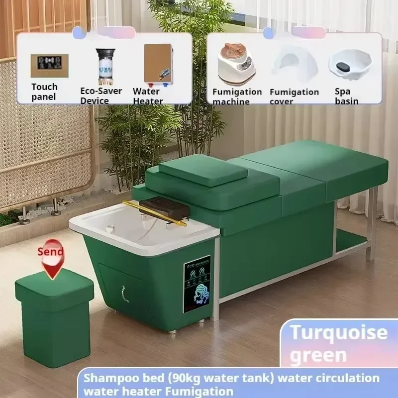2025 Ingebouwde watertank hoofdspa shampoo stoel salon wasbak Japanse haarwas styling Camilla Lashista shampoo meubilair
