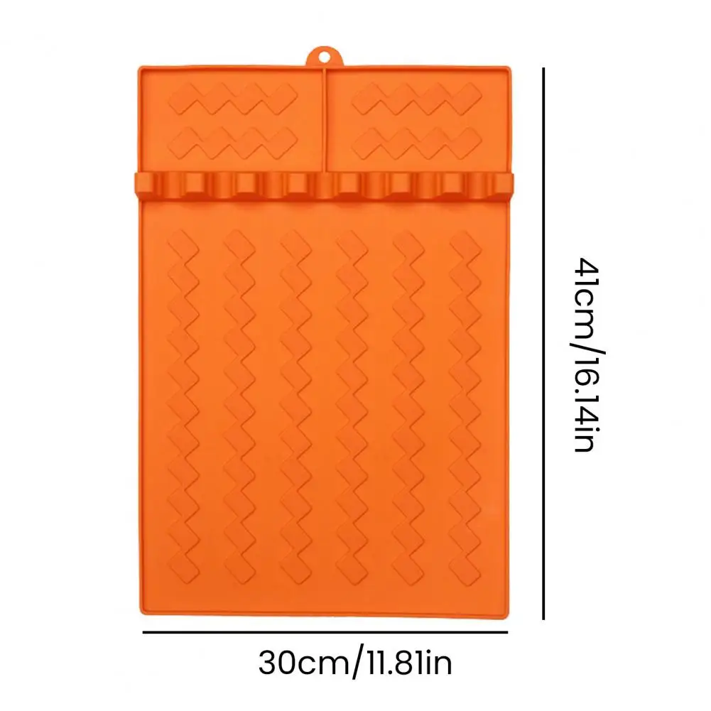 Bbq Grill Mat Food-grade Silicone Grill Mat Silicone Bbq Tool Mat Heat Resistant Grill Spatula Holder Non-slip for Outdoor