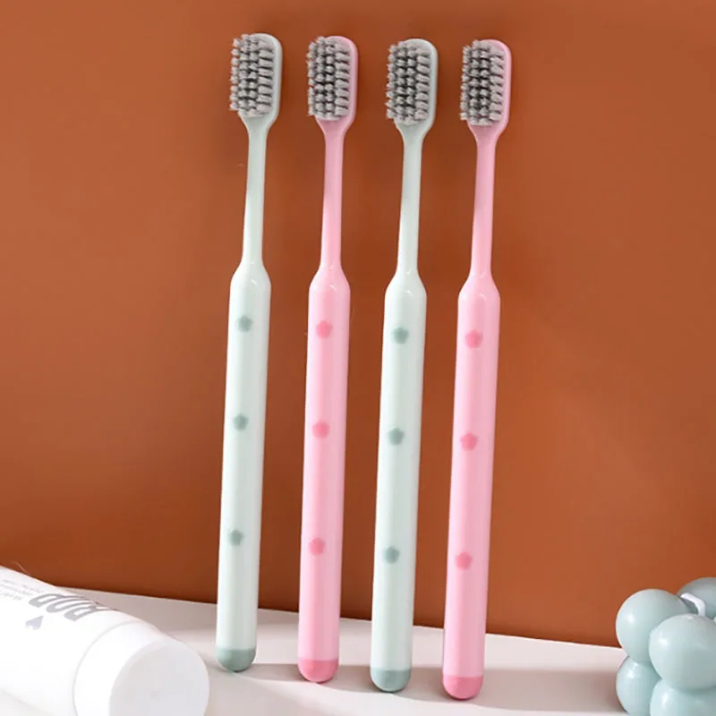 2024 New Silver Ion Antibacterial Toothbrush For Couple Set High-density Adults Travel Soft Toothbrush Caring For Oral Health