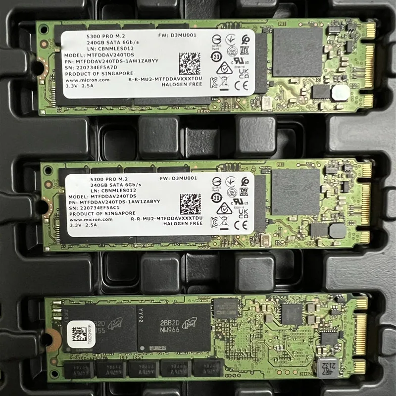 لميكرون 5300PRO 1.92T 960G 240G 480G M.2 SATA بروتوكول جديد على مستوى المؤسسة SSD 2280 محرك الحالة الصلبة الجديد الأصلي