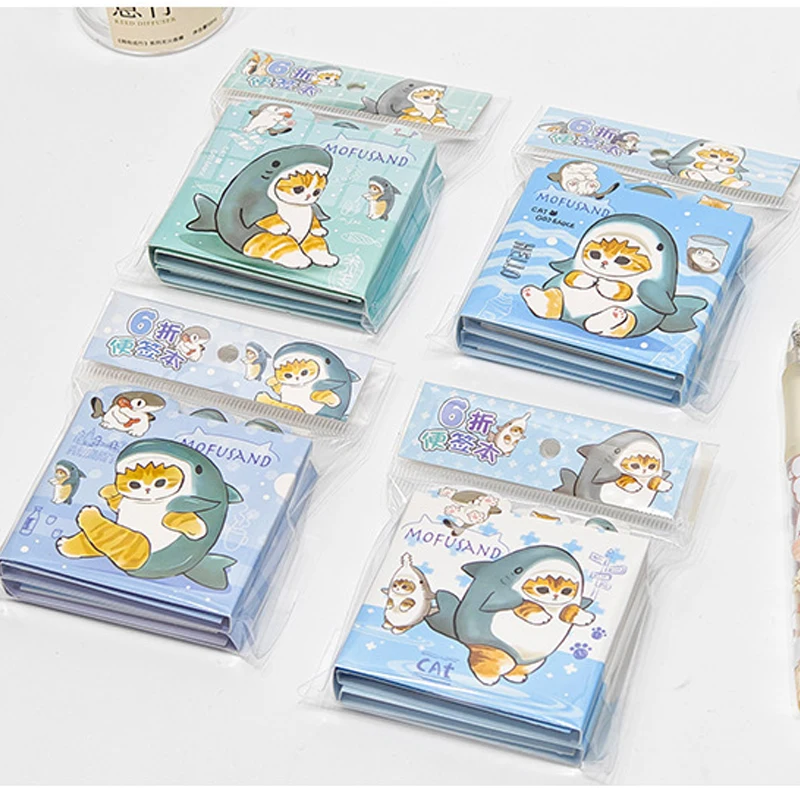 

New 12Pcs Folding sticky notes Cartoon Writable Sticky Notes Tabs Flags for Paper Index Bookmark School Stationery