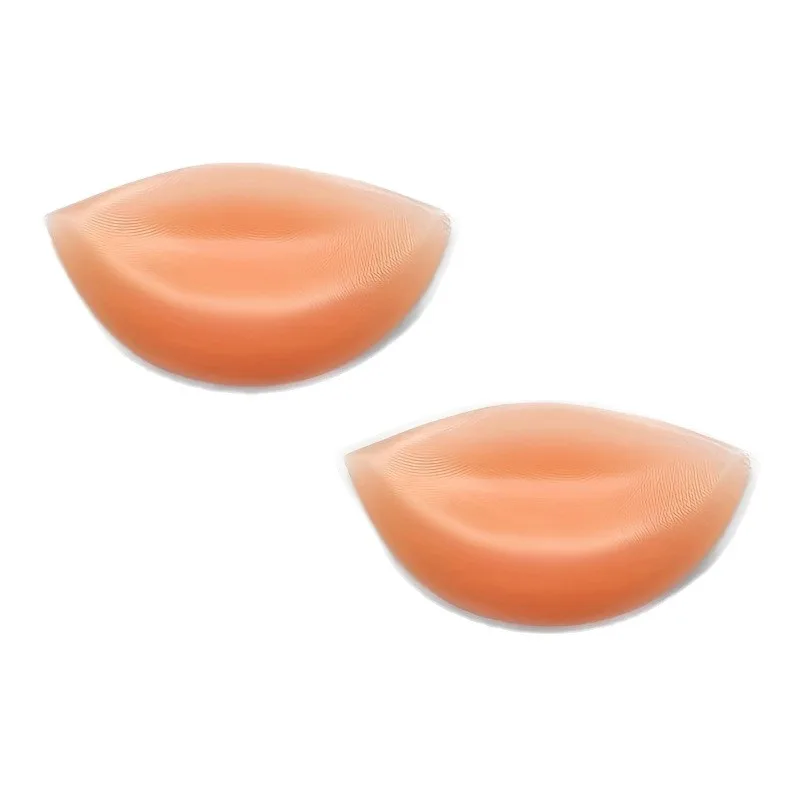 Reutilizável silicone push up sutiã inserções almofada triângulo forma realçador feminino adesivo invisível sem alças sem costas decote levantamento