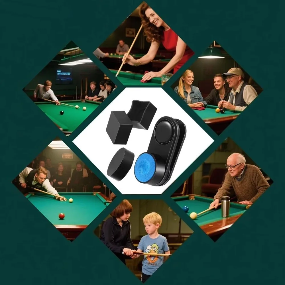 

Magnetic Billiard Chalk Holder Silent with Clip Billiard Cue Chalk Case Leak-Proof Pool Cue Chalk Pouch Billiards Accessories