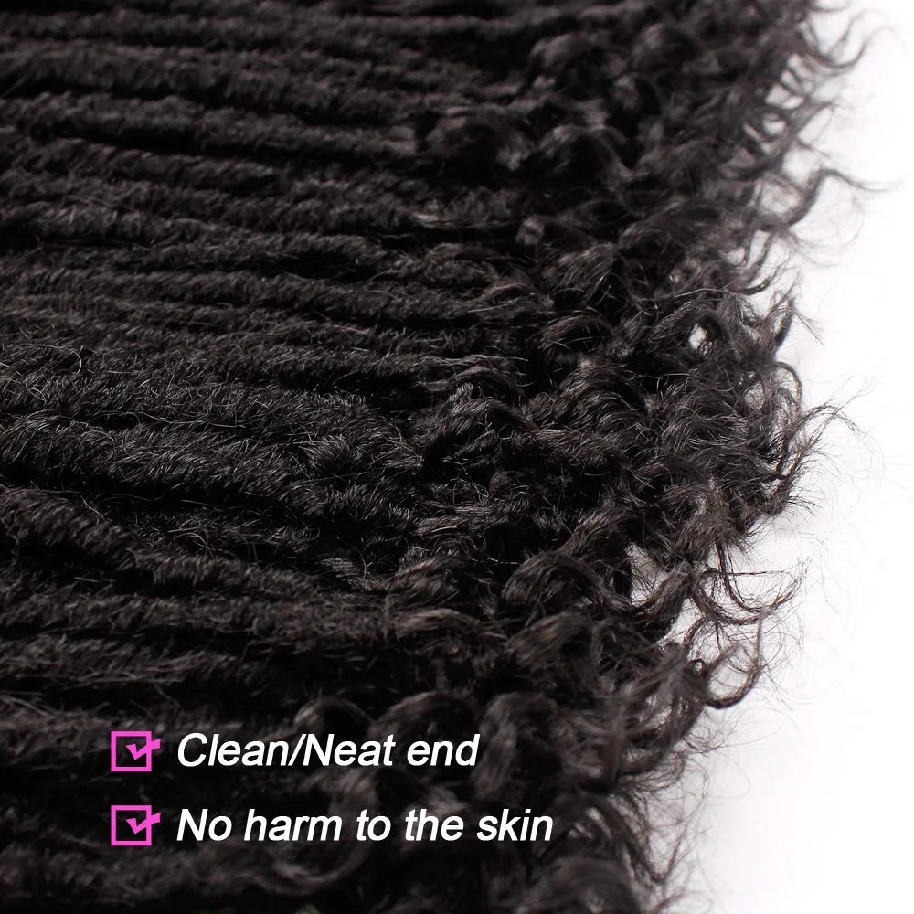 Synthetic Hair Braids Crochet Goddess Faux Locs Crochet Hair 20 Inch Natural Wave Curly Ends Hair Extensions For Black Woman