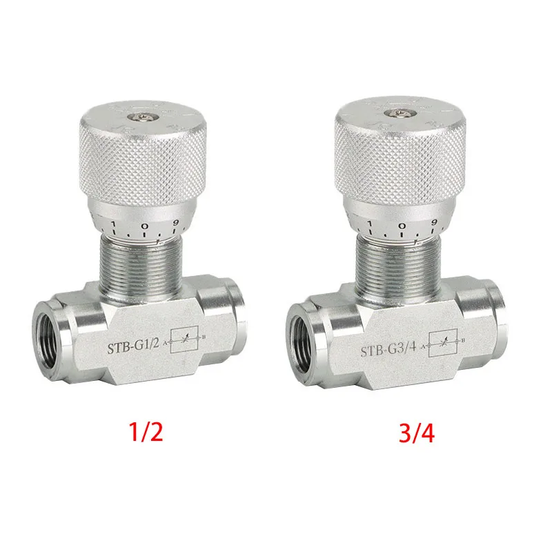 

Двунаправленный дроссельный клапан STB G1/2, G3/4, клапан регулирования скорости цилиндра, клапан регулирования потока, инженерные детали автомобиля