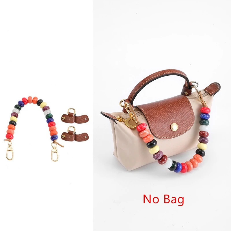 

Colored Beaded Decorative Chain For Longchamp Mini Handbag Bags Diy Non Destructive Modification Extend The Chain