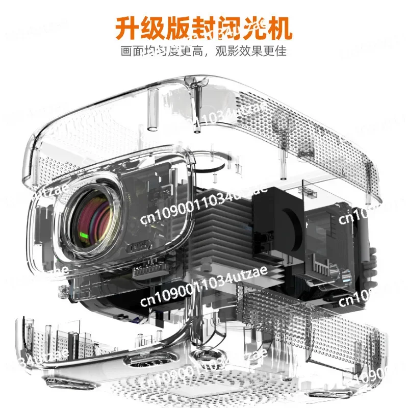 Projector Home 1080P Ultra High Definition Autofocus Android System Home Theater Commercial Office, Projector