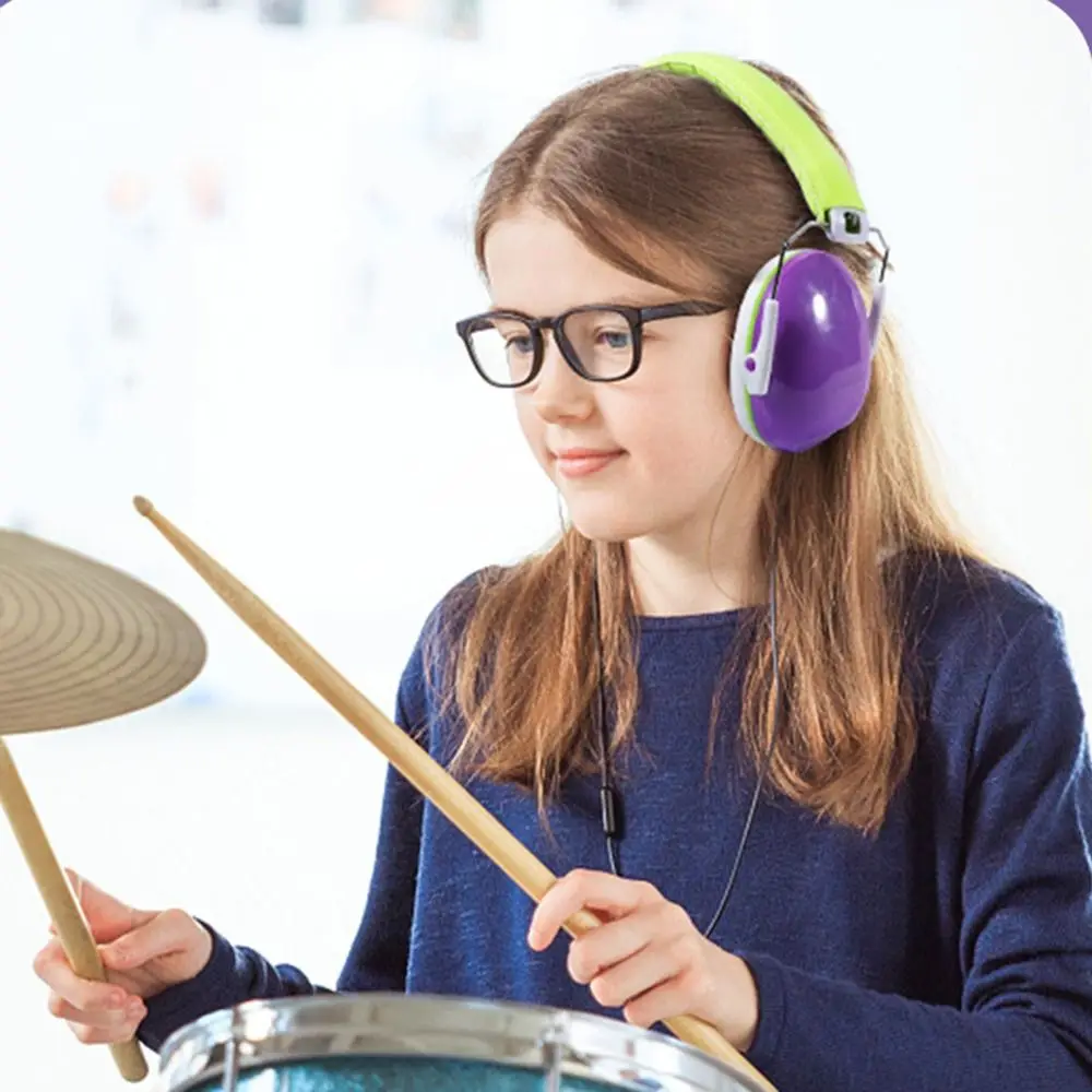 Earmuff pelindung telinga anak-anak, headphone kedap suara nyaman Anti kebisingan telinga anak Air menunjukkan