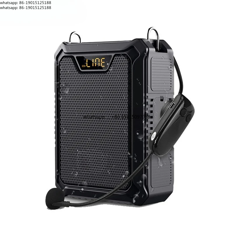 2026 30W Portable Voice Amplifier with Wireless Microphone For Teachers IPX6 Waterproof Bluetooth5.0 Speaker 5000mAh Power Bank
