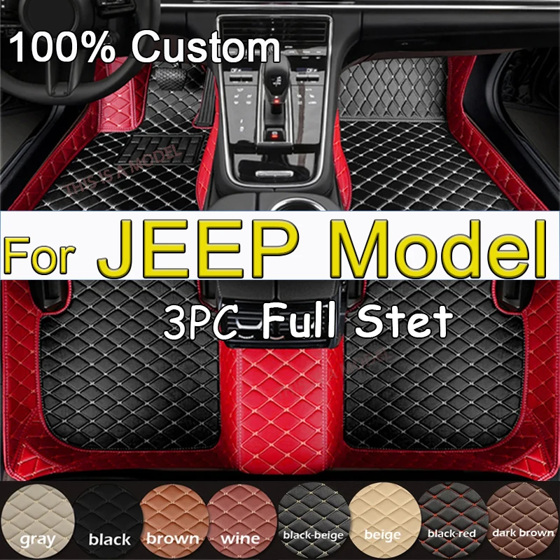 

High quality! Car Floor Mats For JEEP Grand Cherokee Wrangler 2door Wrangler (4door) Commander Cherokee Car Accessories 2026