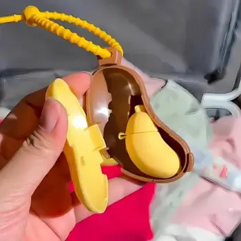 二合一可愛香蕉造型健行露營牙刷蓋收納盒便攜式牙刷架旅行必備牙膏保護蓋 10 最佳銷售 旅行牙刷架 - №8