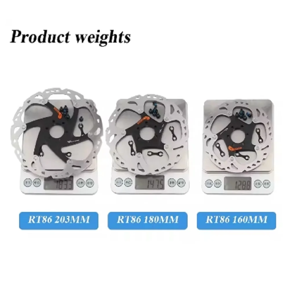 Shimano Deore XT RT86 เบรคแผ่นดิสก์ 6 Bolt Ice PointเทคโนโลยีMTB Mountainจักรยานแผ่นดิสก์ 160 มม.180 มม.203 มม.