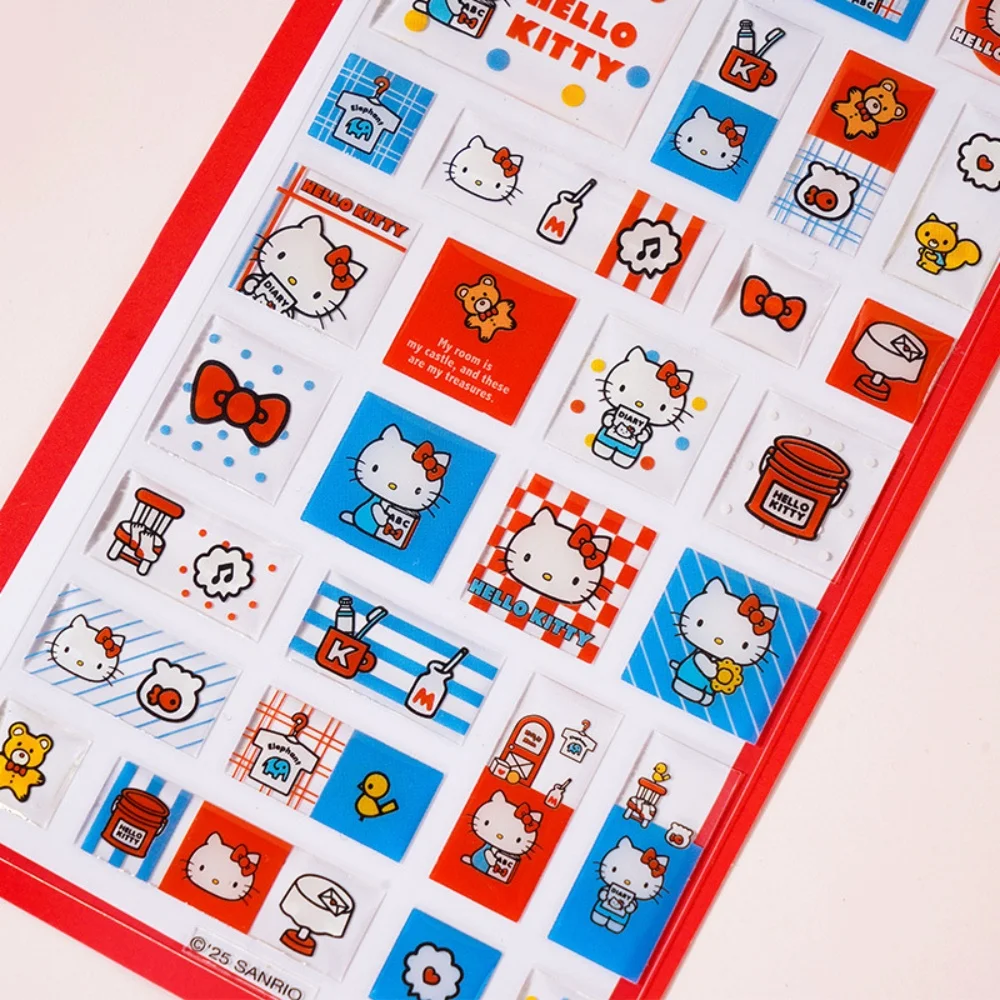 حقيقي سانريو الكتابة على الجدران مرسومة باليد ملصق مرحبا كيتي حساب اليد صور مخطط مذكرات سجل القصاصات DIY ملصقات الزخرفية #4