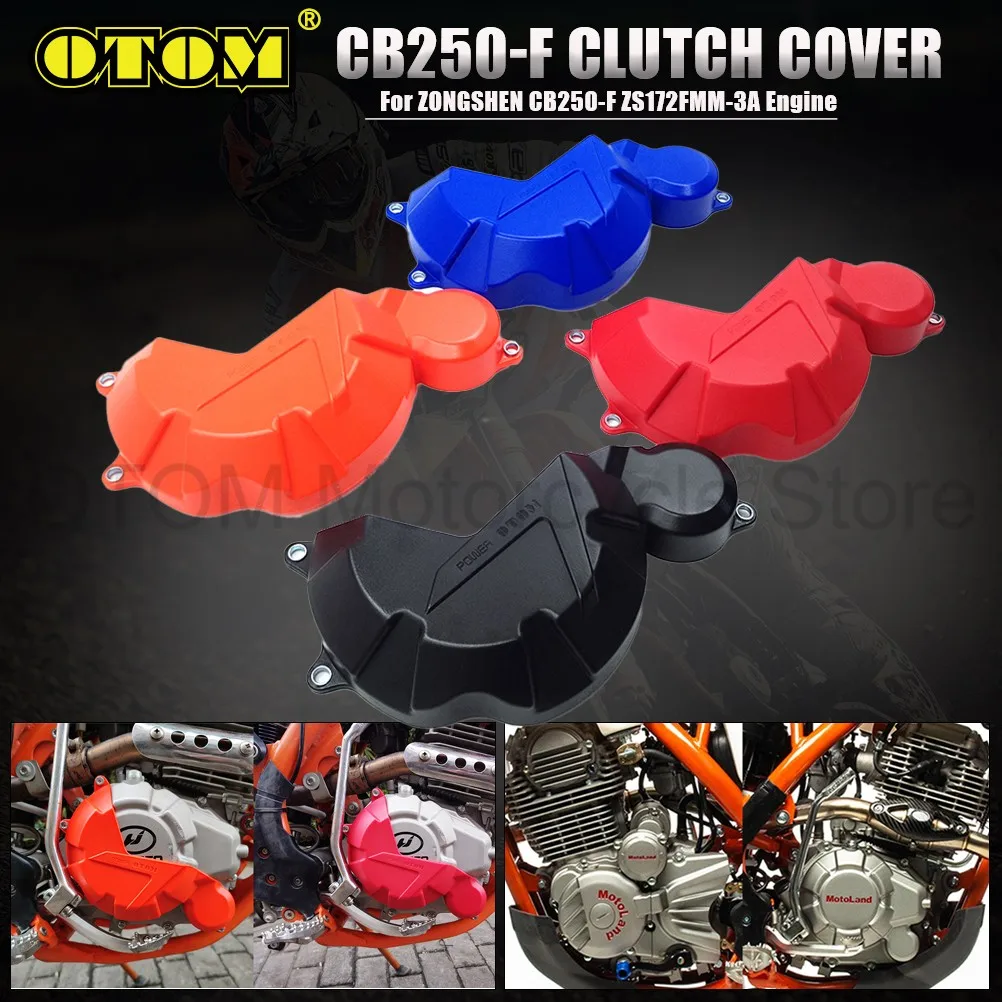 For ZONGSHEN ZS172FMM-3A CB250-F Motorcycle Clutch Guard Cover Engine Protector KEWS KAYO HENGJIAN BSE BRZ AVANTIS MOTOLAND GR