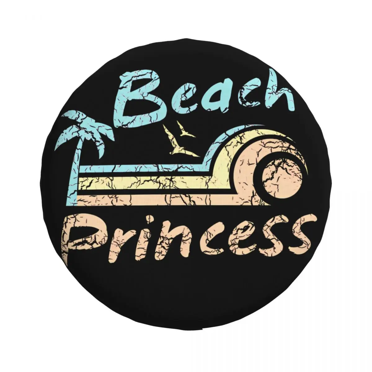 Beach Princess Spare Tire Cover for Jeep Mitsubishi Pajero SUV RV Car Wheel Protectors Accessories 14