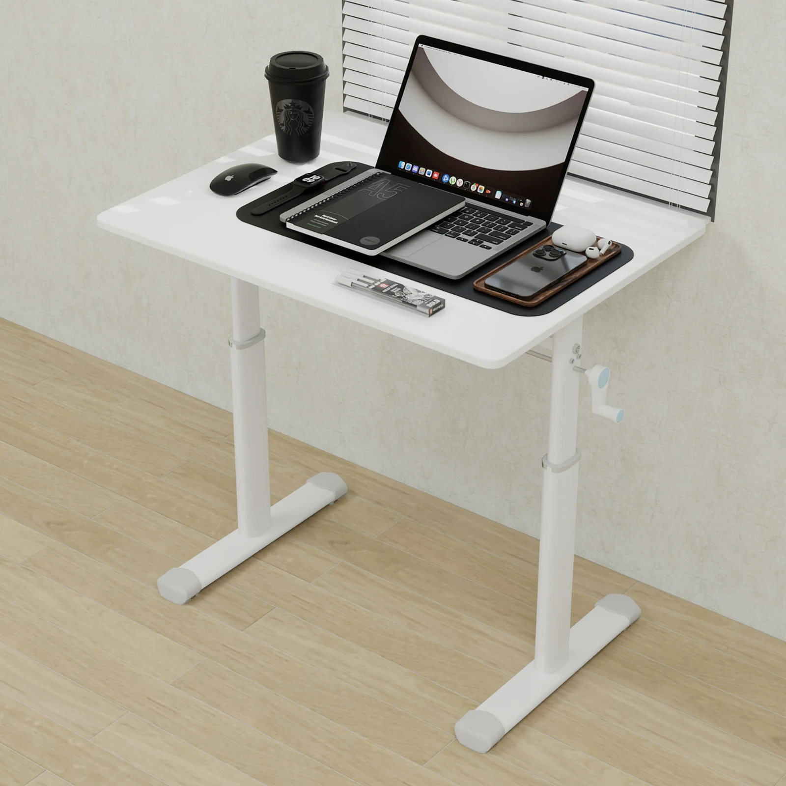Verstellbarer Schreibtisch für Kinder und Erwachsene – höhenverstellbar, multifunktionaler Schreibtisch für Zuhause/Büro, kompaktes Design – Detail 14