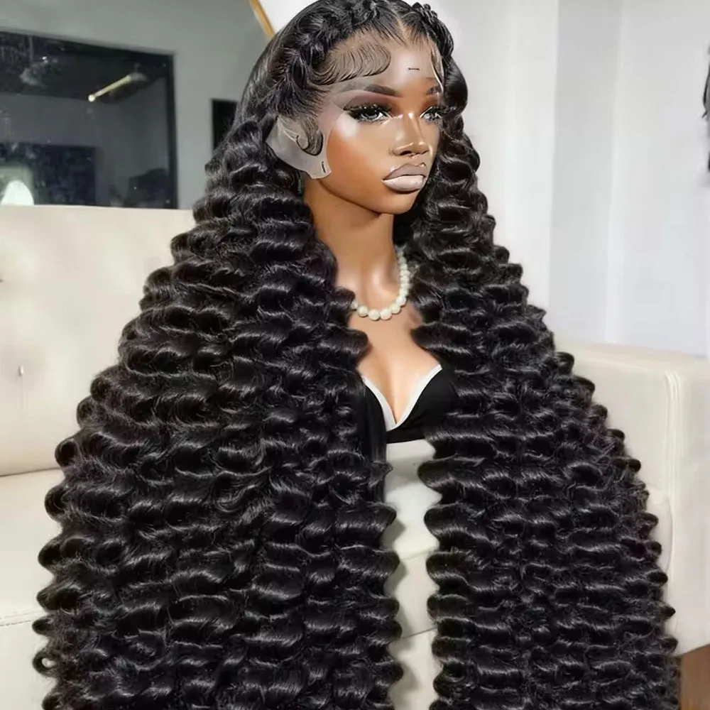 Loose Wave Wigs Human Hair Curly 13x4 13x6 HD Lace Front Wig Brazilian Transparent Lace Frontal Wig For Women Preplucked