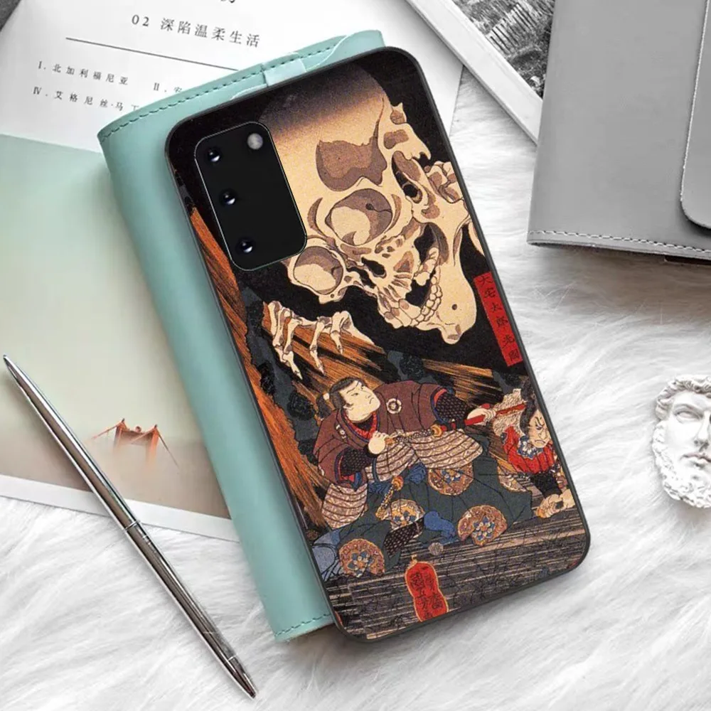 Ukiyo-e Japanese Style Art Phone Case For Samsung S 9 10 20 21 22 23 30 23plus Lite Ultra FE S10lite Fundas