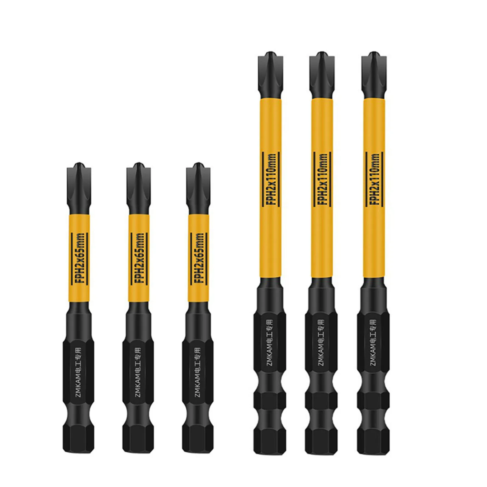 FPH2 Magnetic Special Cross Screwdriver Bit 65/110/150mm Nutdrivers For Air Socket Switch Electrician Power Tool