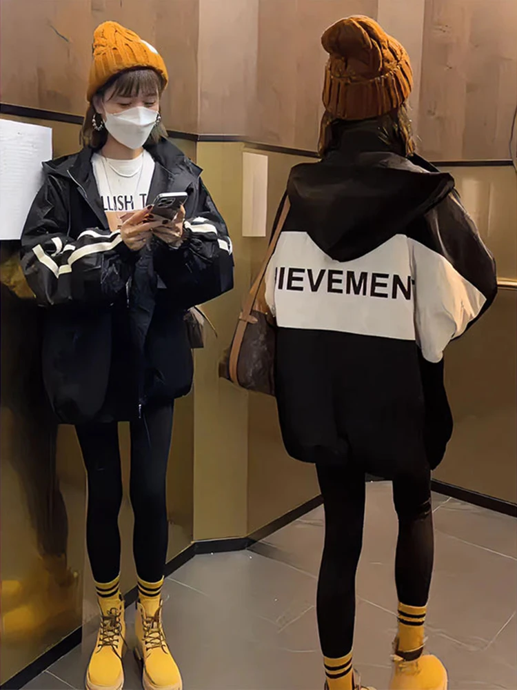 

Faionable ort Sle Women's Windbreaker Jaet Baseball Workwear American Design Spring Autumn New Arrival Commute Sle