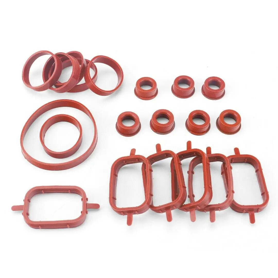 20Pcs Car Parts Accessories Intake Inlet Manifold Gasket Seal Kit For BMW M47 M57 E46 E53 E60 E63 E65 E87 E90 E91