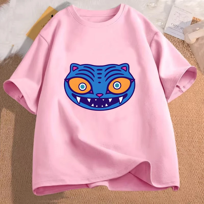 

Футболка Derpy Derpy Tiger Zoey Футболки KPop Рубашки Demon Hunters Хлопковая футболка Tiger Tee Мужчины Женщины Летние топы с короткими рукавами