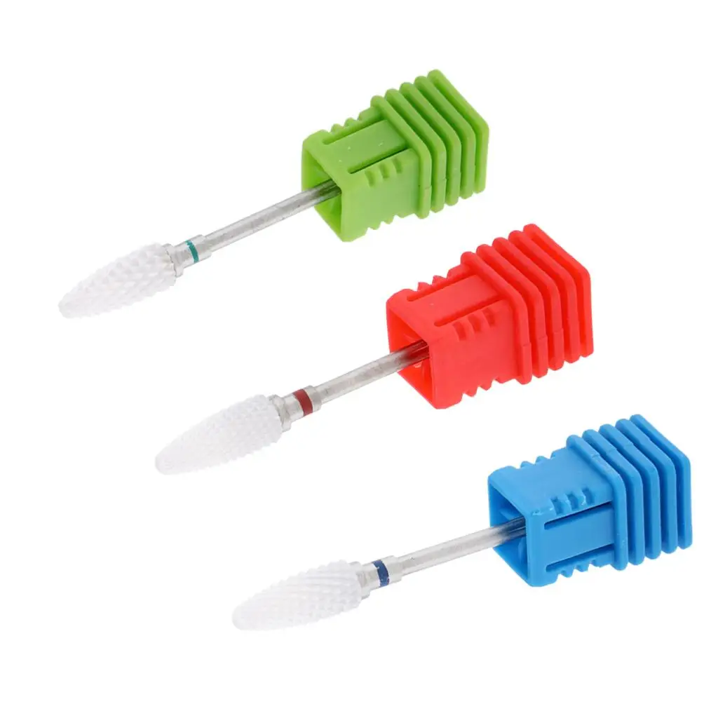 

Керамические насадки для электрической дрели для маникюра, роторные фрезы для удаления кутикулы, для нейл-арта и финишной обработки гель-лака