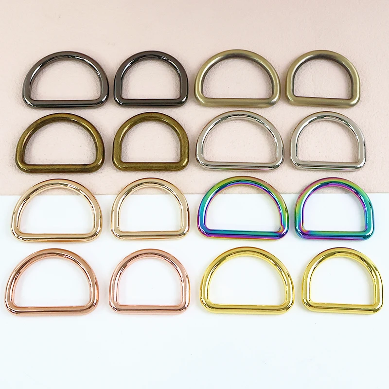 

20Pcs 10/13/15/20/25/32/38mm Metal O D Ring Buckles for Webbing Backpack Hanger Carabiner Rings Hook Pet Collar Belt Loop Clasp