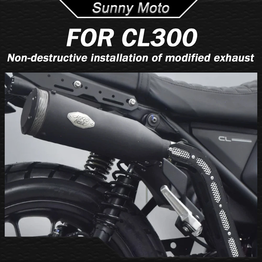 

For Honda CL300 CL 300 Modified High-mounted Crawler Exhaust Pipe Right-side Single-outlet Trap Deep and Resonant Sound