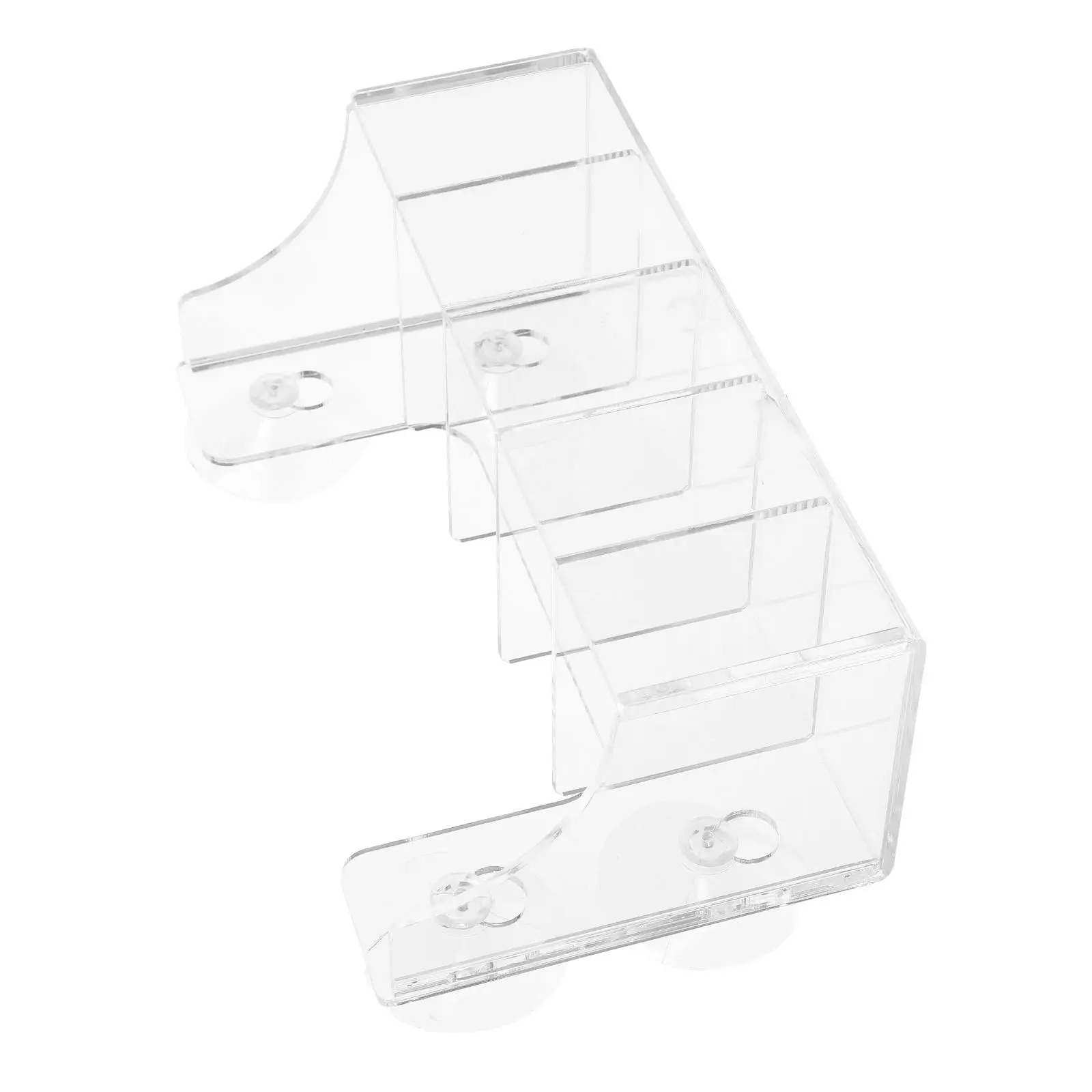 Beverage Suction Cup Rack Fridge ganizer Transparent Acrylic Shelves Kitchen Drink Storage Spacesaving Strong Suction