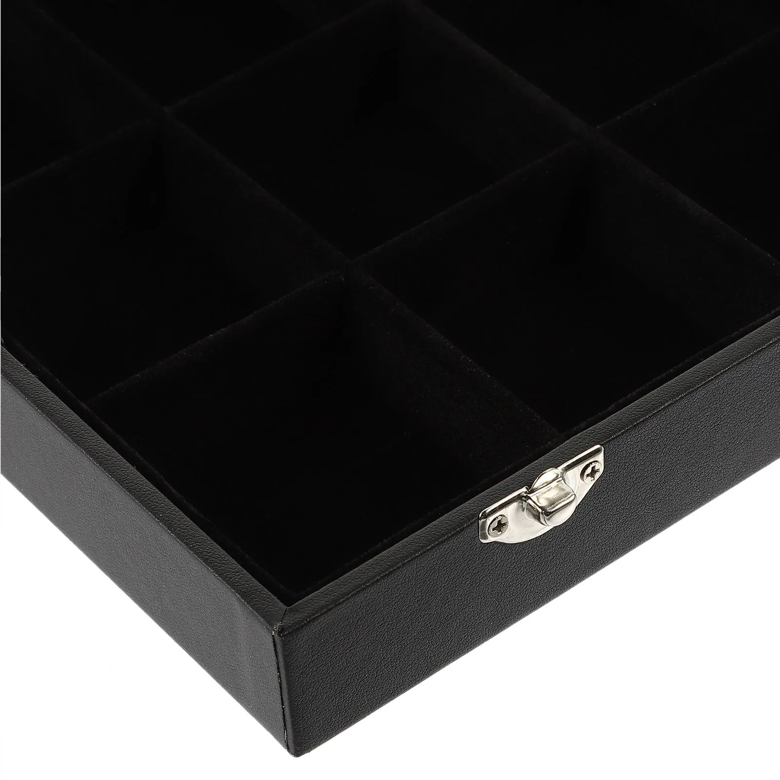 

Jewelry Organizer Case Clear Glass Cover Space Saving Jewelry Storage Box for Rings Necklaces Earrings Ring Box Organizer
