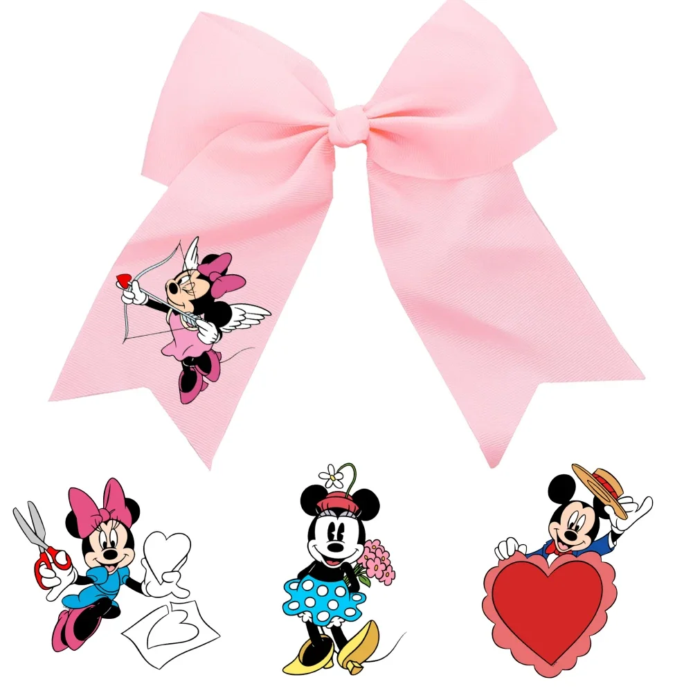 

Donald Duck Daisy Valentine's Day Mickey Disney Heat Transfer Sticker Iron-On for Clothes Vinyl Thermal Appliques Washable