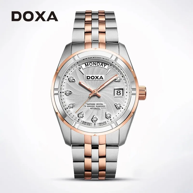 

DOXA Men's Mechanical Automatic Premium Business Leisure Watch Round Dial Exquisite 10Bar Waterproof Automatic Movement Watch