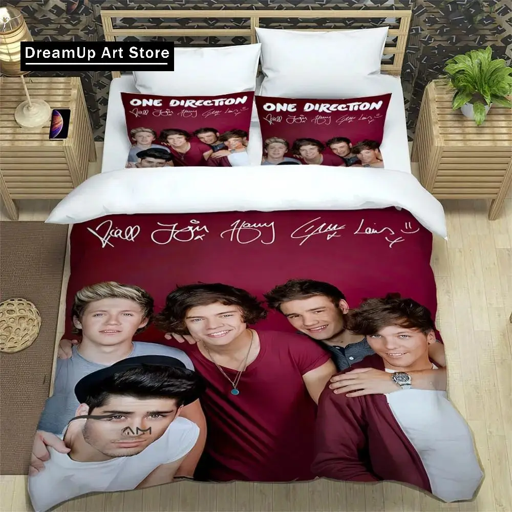 3D Print O-ONE Music Band D-Direction Bedding Set Boys Girls Twin Queen King Size Duvet Cover Pillowcase Bed boys Adult Bedroom