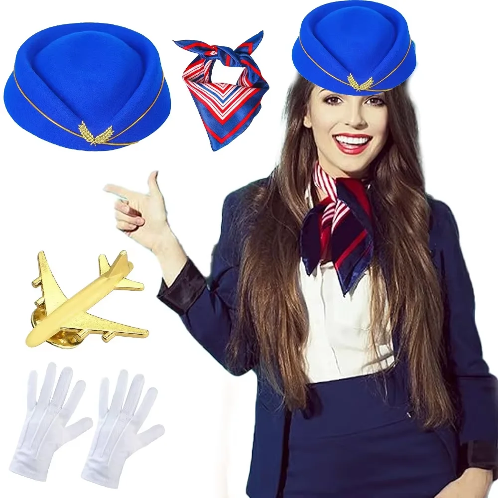 

PESENAR аксессуары для костюма стюардессы женская стюардесса стюардесса косплей костюм стюардессы с стюардессы