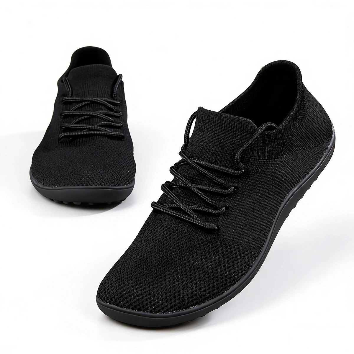 Men Wide Fit Sneakers Flats Minimalist Breathable Wide Width Sneakers Mesh Barefoot Walking Shoes Comfortable Casual Shoes
