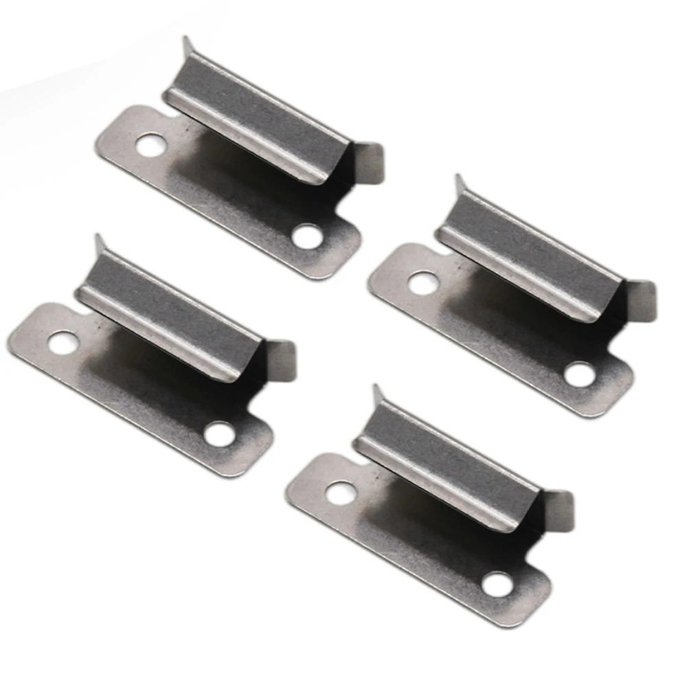 Piezas de impresora 3D de 4 piezas, abrazadera de vidrio de celosía, Clips fijos de cama caliente de acero inoxidable para Creality Ender 3 CR10