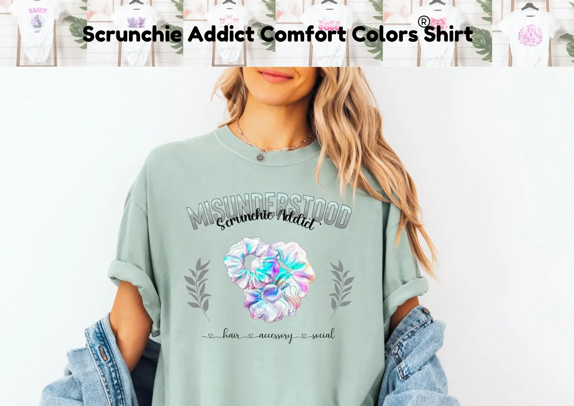 Scrunchie T Shirt Misunderstood AddicT For Lover Christmas Scrunchies