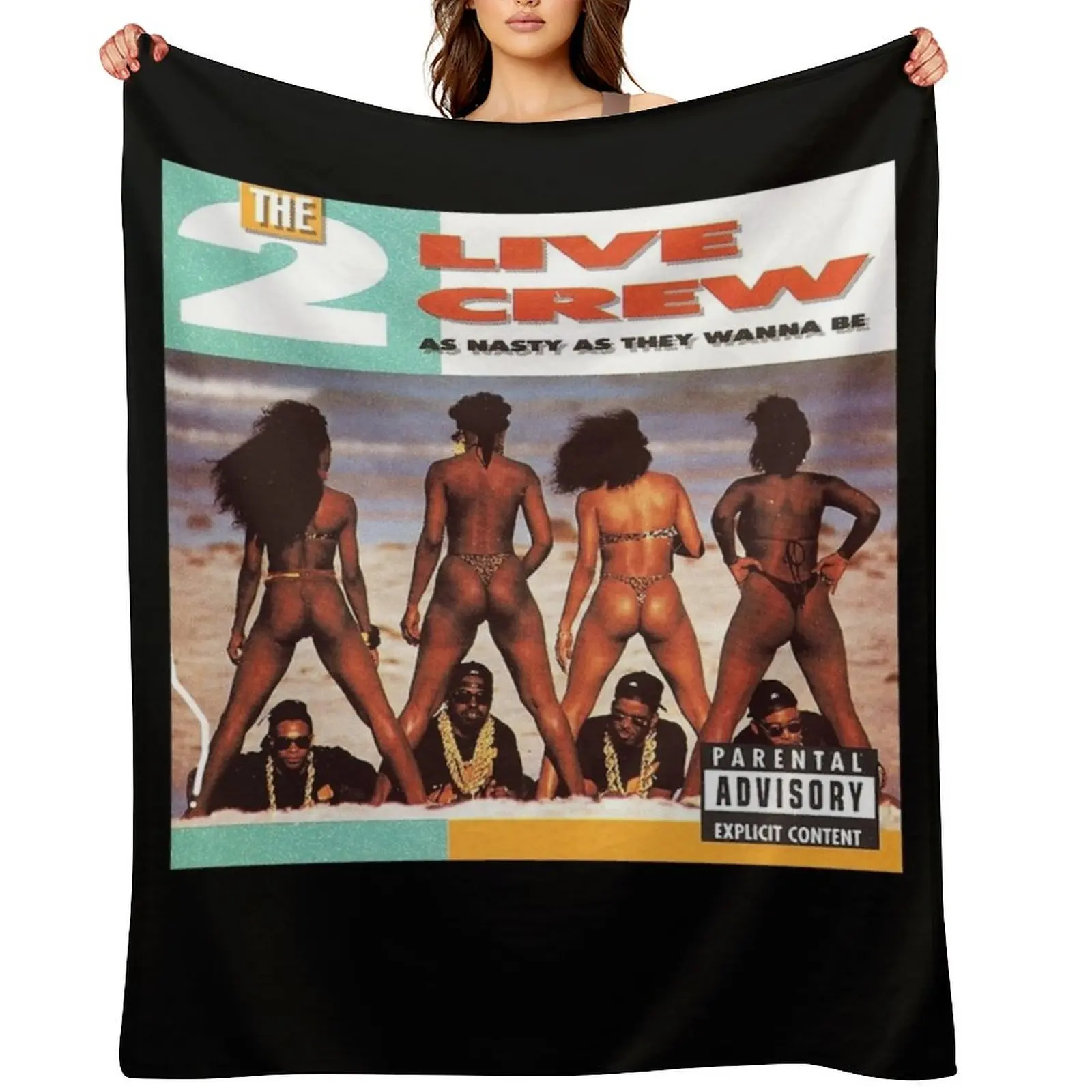 

2 Live Crew Nasty as They Wanna Be Vintage Album Hip Hop Rap Throw Blanket Sleeping Bag Thin Loose Winter beds Blankets