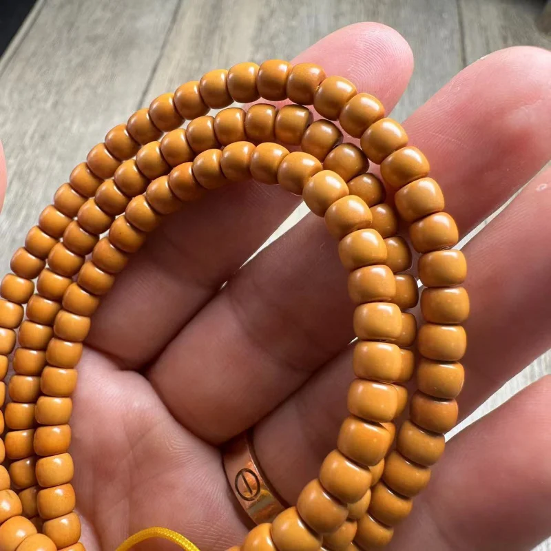 

Olive Pointed Core Wall 5X4 Small Long String Round Bodhi Buddha Beads Bracelet Jewelry Accessories