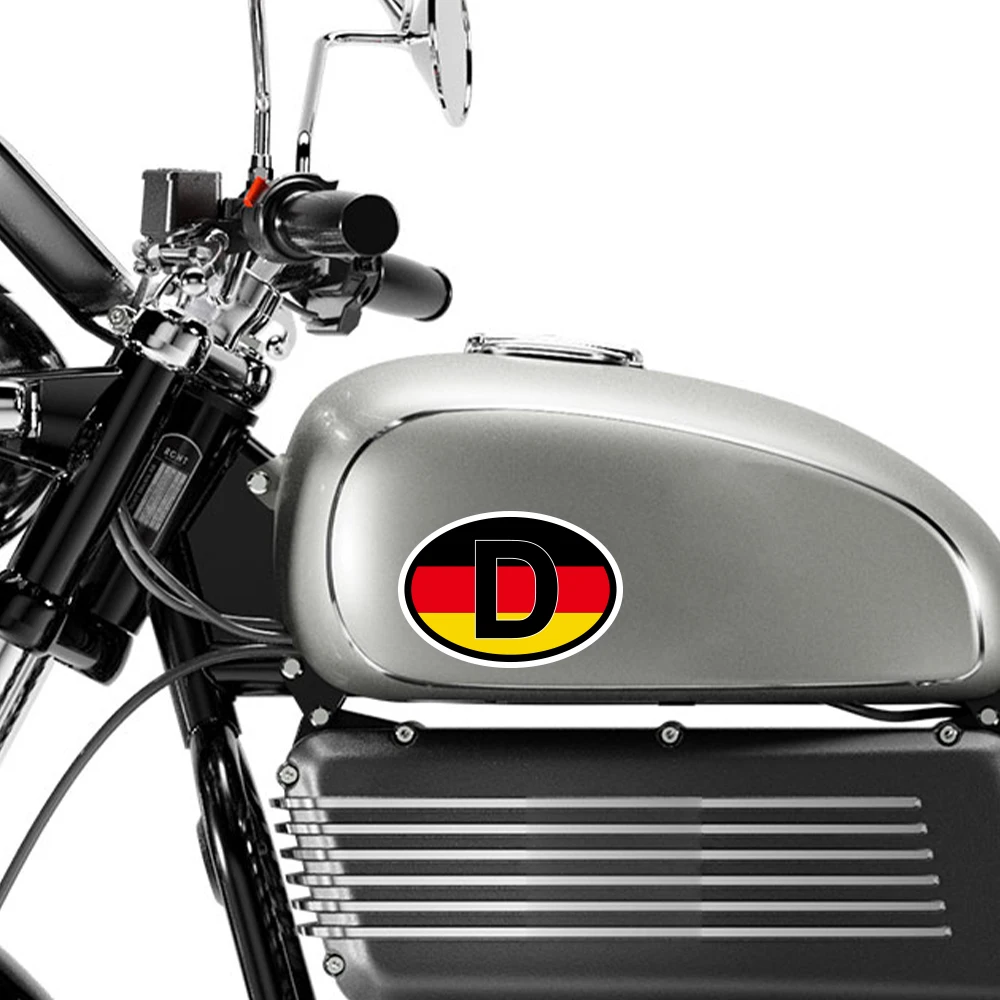 Germany Flag Oval Shaped Car Stickers Creative Waterproof Styling Decal Auto Motorcycle Decoration PVC Sticker Car Accessories