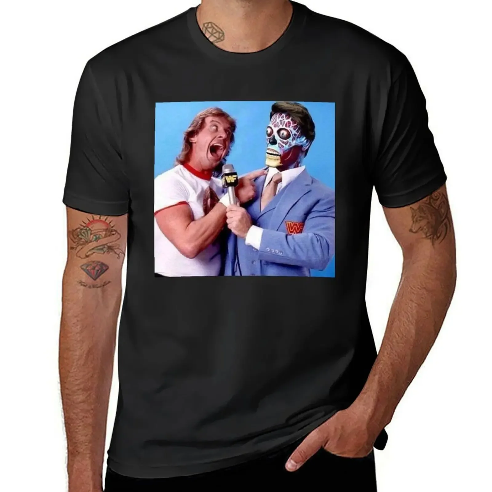 

THEY LIVE T-Shirt korean fashion man t shirt graphic t shirt vintage mens white t shirts